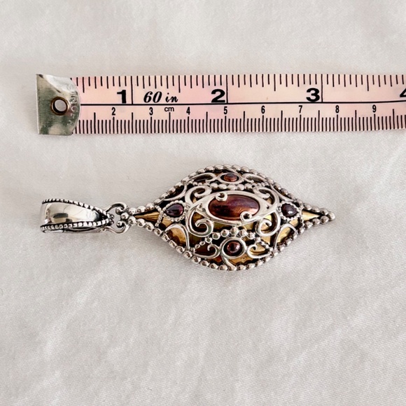 Carolyn Pollack 925 Sterling Silver, Copper, Brass Enhancer Pendant Opulence - Picture 13 of 13